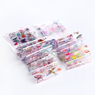 Foil dán móng hình bướm 10 tấm(4x20cm)