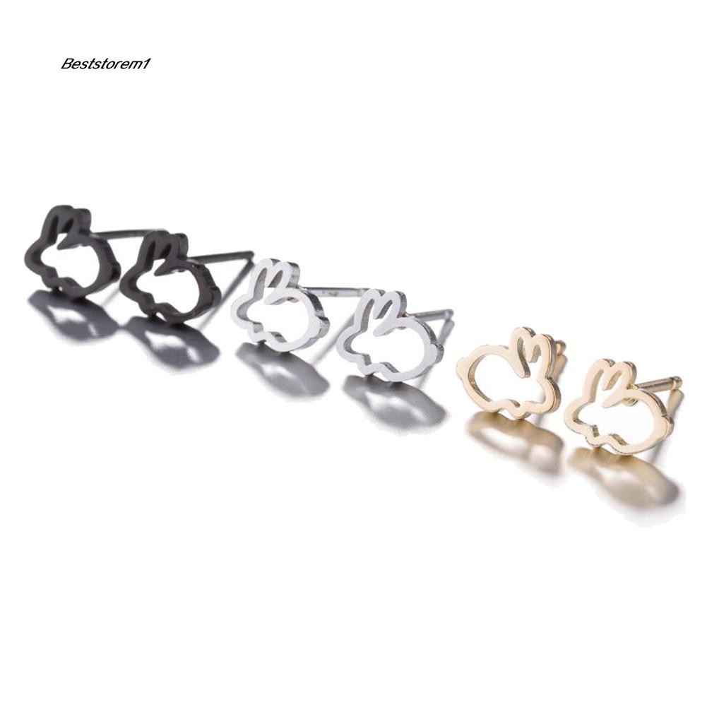 1 Khuyên Tai Hình Thỏ Dễ Thương Cho Nữ