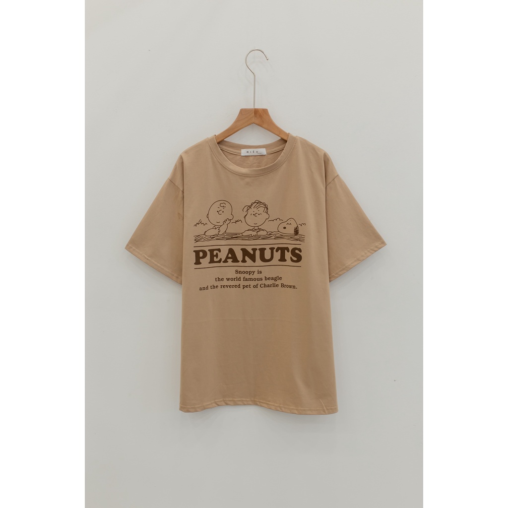 [ Miều ] Áo thun form rộng in hình Peanut Snoopy