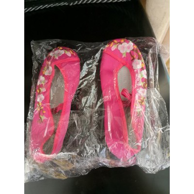 Ảnh thật-Giày vải thêu hoa cho bé gái và mẹ. Hàng đặt trước 10 ngày. Kid shoes