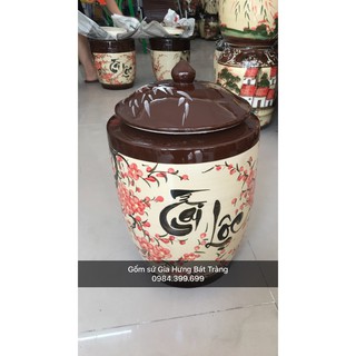 Hũ đựng gạo Bát Tràng 15kg