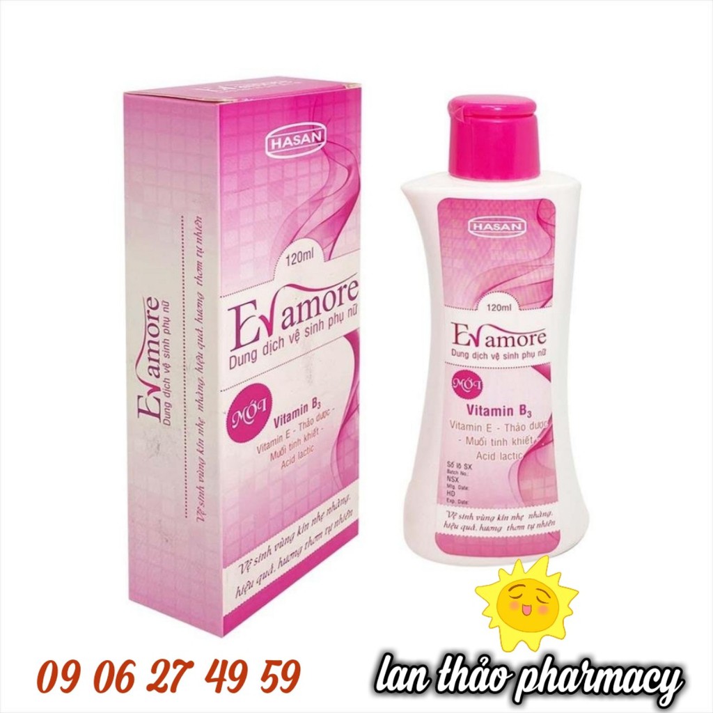 DUNG DỊCH VỆ SINH EVAMORE CHAI 120ML