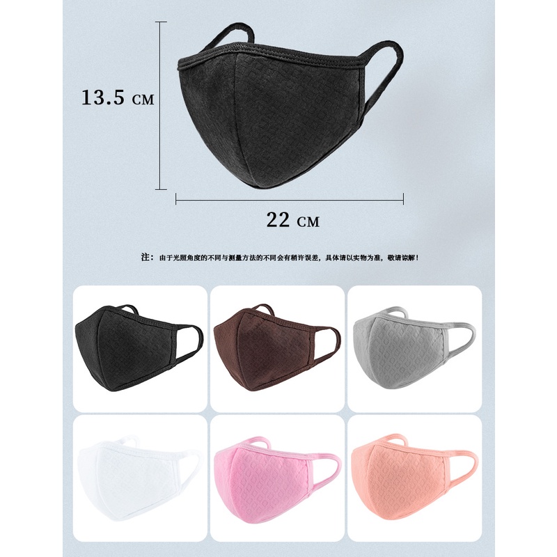 Khẩu Trang Chống Bụi Bằng Than Hoạt Tính 3D Màu Đen Có Thể Giặt Và Tái Sử Dụng