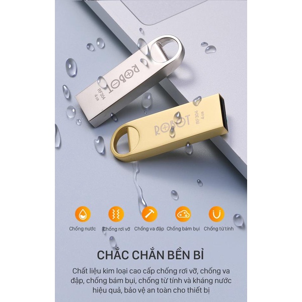 USB Lưu Trữ 16GB/32GB RF316/332 Flash Drive Kim Loại Siêu Nhẹ Kết Nối Nhanh