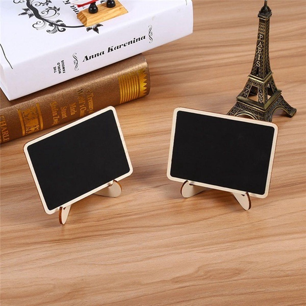 Bảng Đen Viết Phấn Bằng Gỗ Hình Chữ Nhật Dễ Thương Dùng Trang Trí Nhà Cửa / Văn Phòng