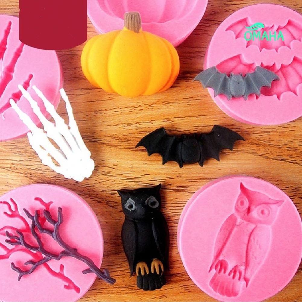 Khuôn Silicone Làm Bánh Hình Bàn Tay Nhện Trang Trí Halloween