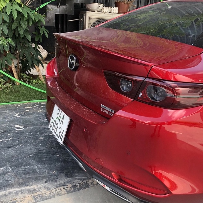 Đuôi gió thể thao, cánh lướt gió Xe Mazda 3 2020 2021 2022 sedan ( hàng mộc chưa sơn) + tặng kèm keo dính