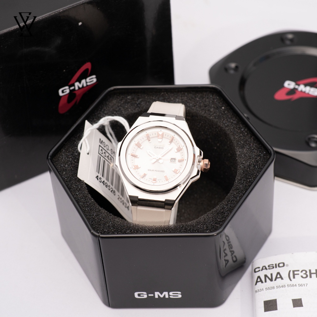 Đồng Hồ Năng Lượng Mặt Trời Nữ Casio Baby-G WATCHSTORE MSG-S500-7ADR Thiết Kế Kính Khoáng 39mm, Dây Nhựa Và Vỏ Thép
