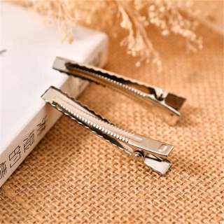 Kẹp tóc cá sấu trơn làm handmade