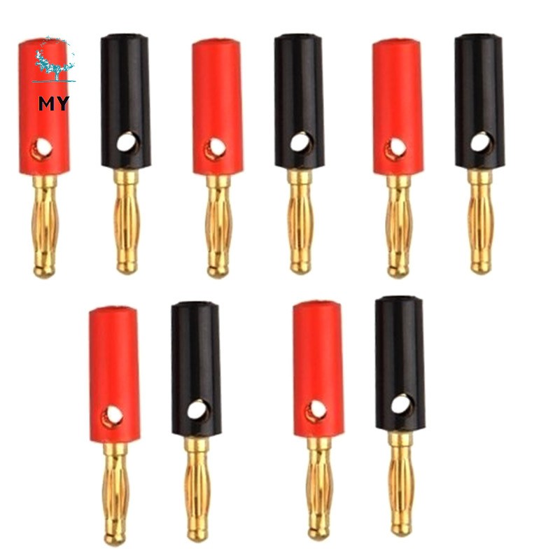 Set 10 đầu nối jack cắm bắp chuối 4mm cho loa