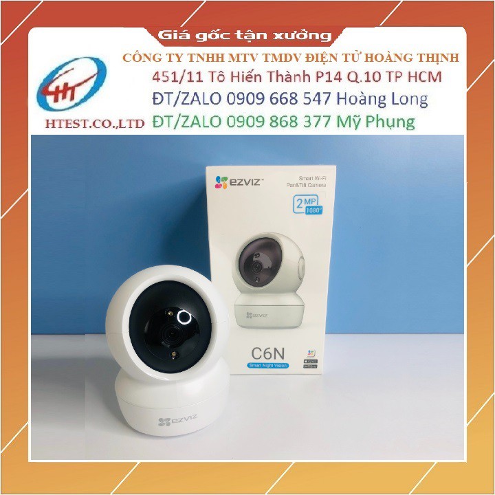 Camera C6N Ezviz 2.0Mpx Full HD Bám theo chuyển động Kèm Thẻ nhớ 32G đến 128G