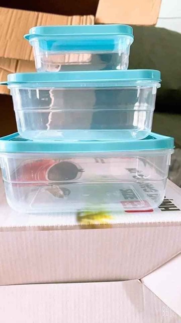 Bộ 3 hộp nhựa Vĩ Hưng | BigBuy360 - bigbuy360.vn