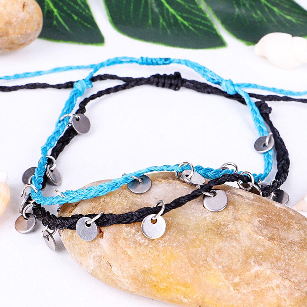 BSUNS Lắc Chân Nữ Dạng Chuỗi Hạt Tròn Phong Cách Mùa Hè