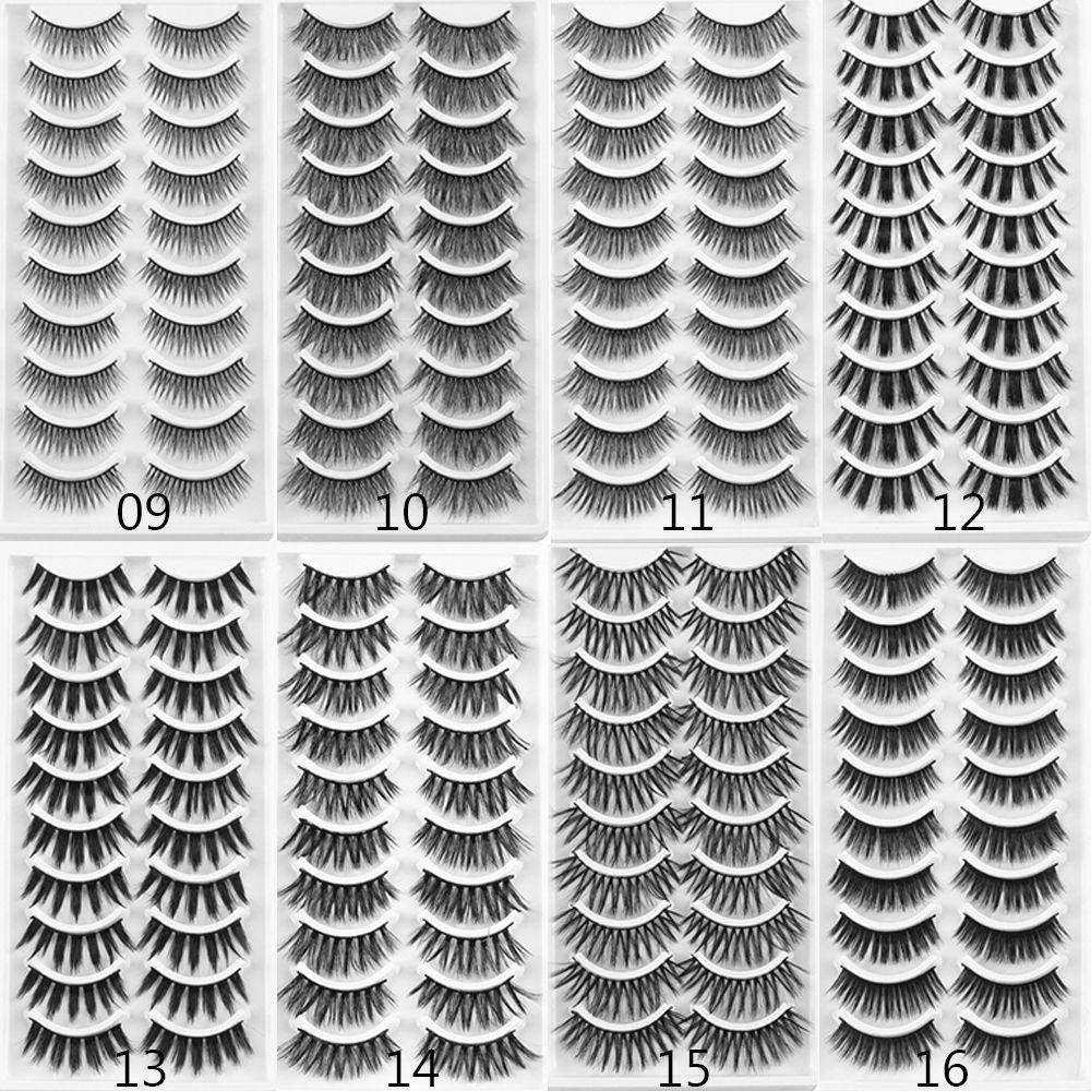 Bộ 10 Cặp Lông Mi Giả Dài Tự Nhiên Cho Nữ