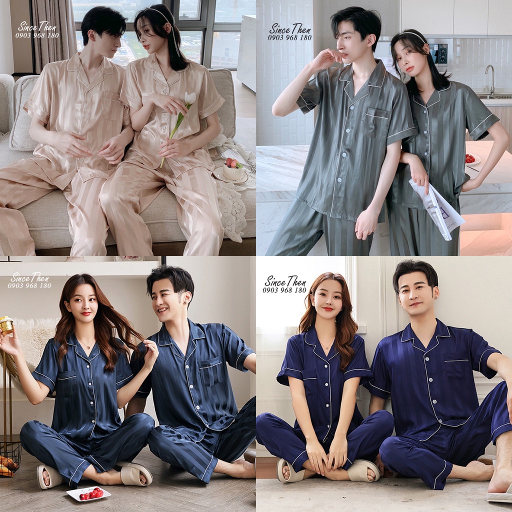 Pijama đôi nam nữ mặc nhà, đồ ngủ đôi dành cho vợ chồng - Since Then