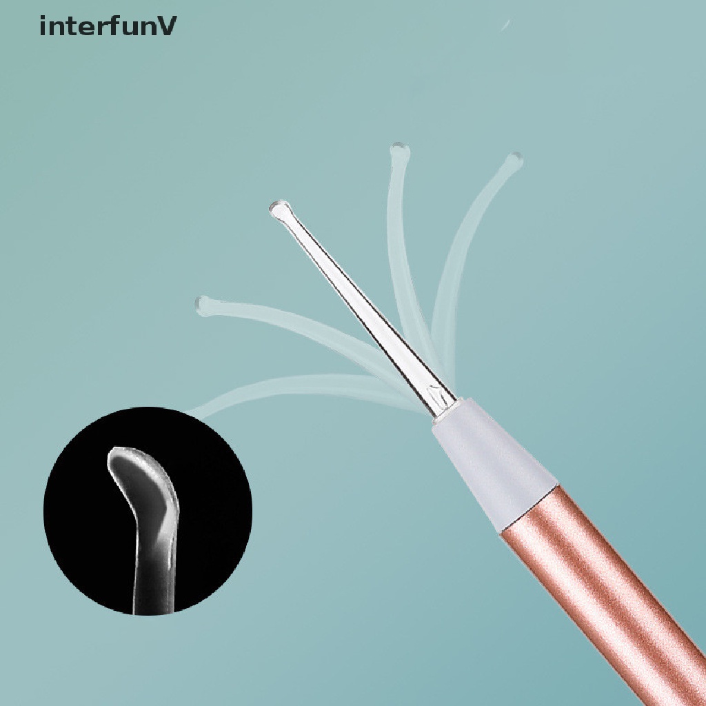 Dụng Cụ Lấy Ráy Tai Bằng Thép Không Gỉ Có Đèn Cho Bé