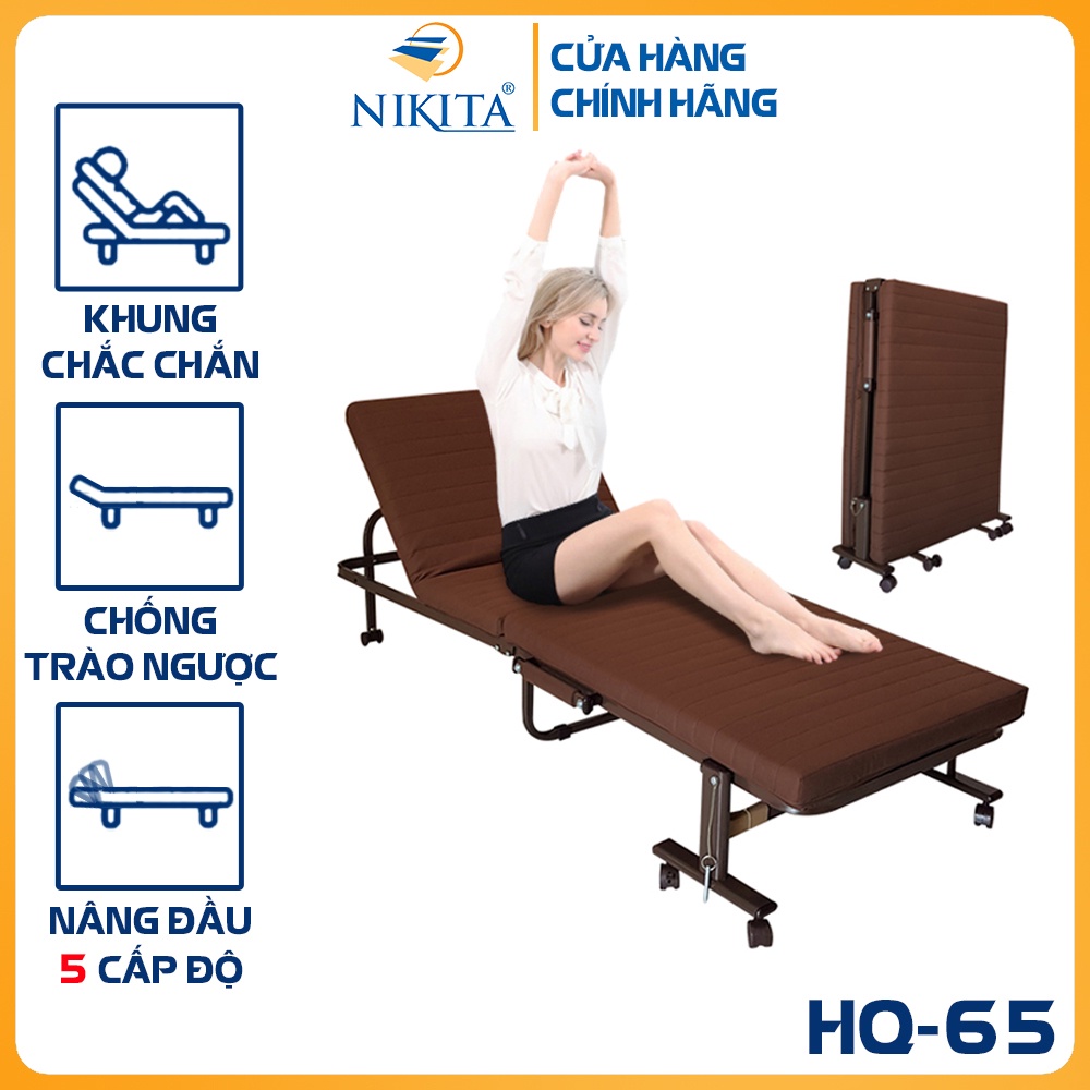 Giường xếp đôi kiểu Hàn Quốc NIKITA HQ65 (65x180x35 cm)