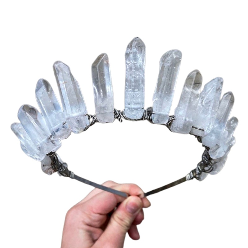 Cài Tóc Hình Vương Miện Đính Đá Thời Trang Cho Cô Dâu