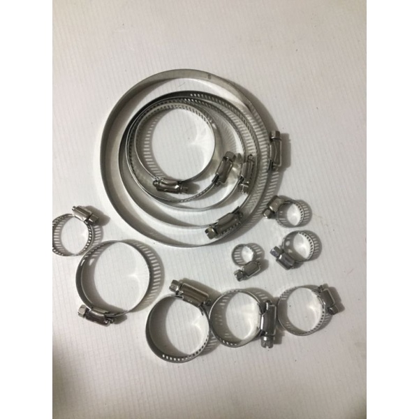 Đai xiết ống các loại inox (đai siết-quai nhê)