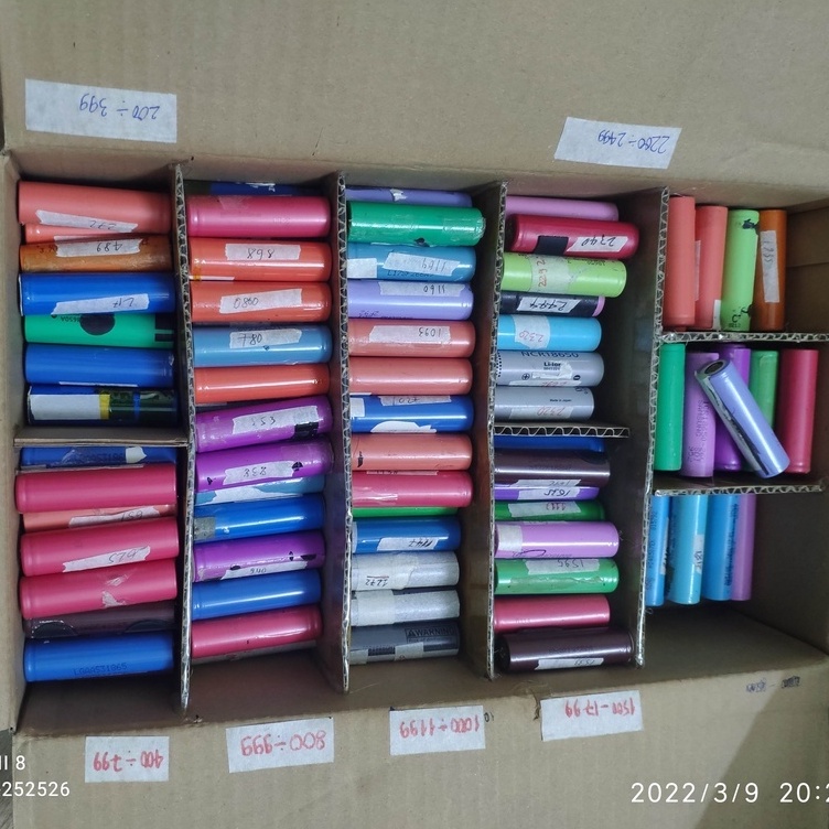 Thanh lý cell pin 18650 cũ giá rẻ