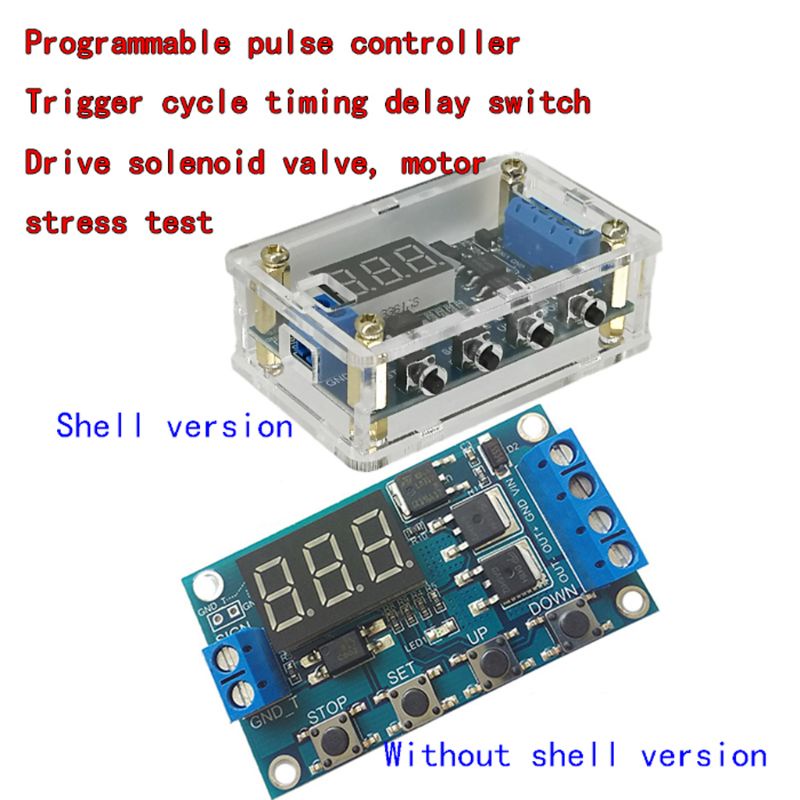 ✿ Timer Delay Relay for DC 5V 12V 24V On Off Timer Module Trigger Cycle Dual MOS D