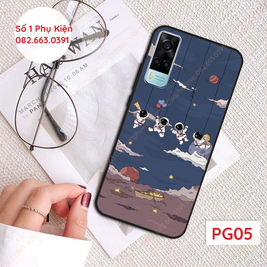 Ốp lưng Vivo Y53S / Y72 5G / Y20/ Y12S / Y51 2020 dẻo in hình vũ trụ ngân hà đầy cá tính