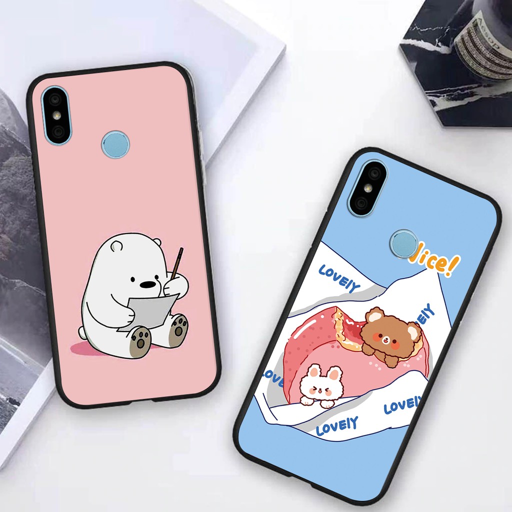 ỐP LƯNG XIAOMI REDMI NOTE 5/5 PRO - REDMI 6 PRO - REDMI NOTE 6/6 PRO - MI A2 LITE NHIỀU MẪU GẤU WE BARE BEARS ĐẸP NHẤT