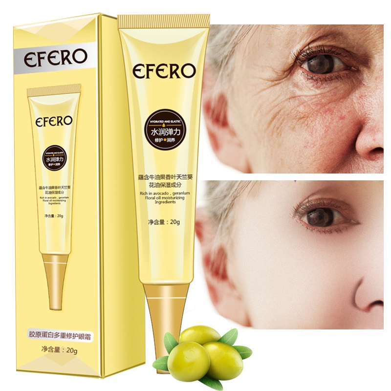 (Hàng Mới Về) Kem Dưỡng Da Mắt Efero 20g Chứa Collagen Giúp Loại Bỏ Quầng Thâm Bọng Mắt Làm Sáng Và Chống Lão Hóa