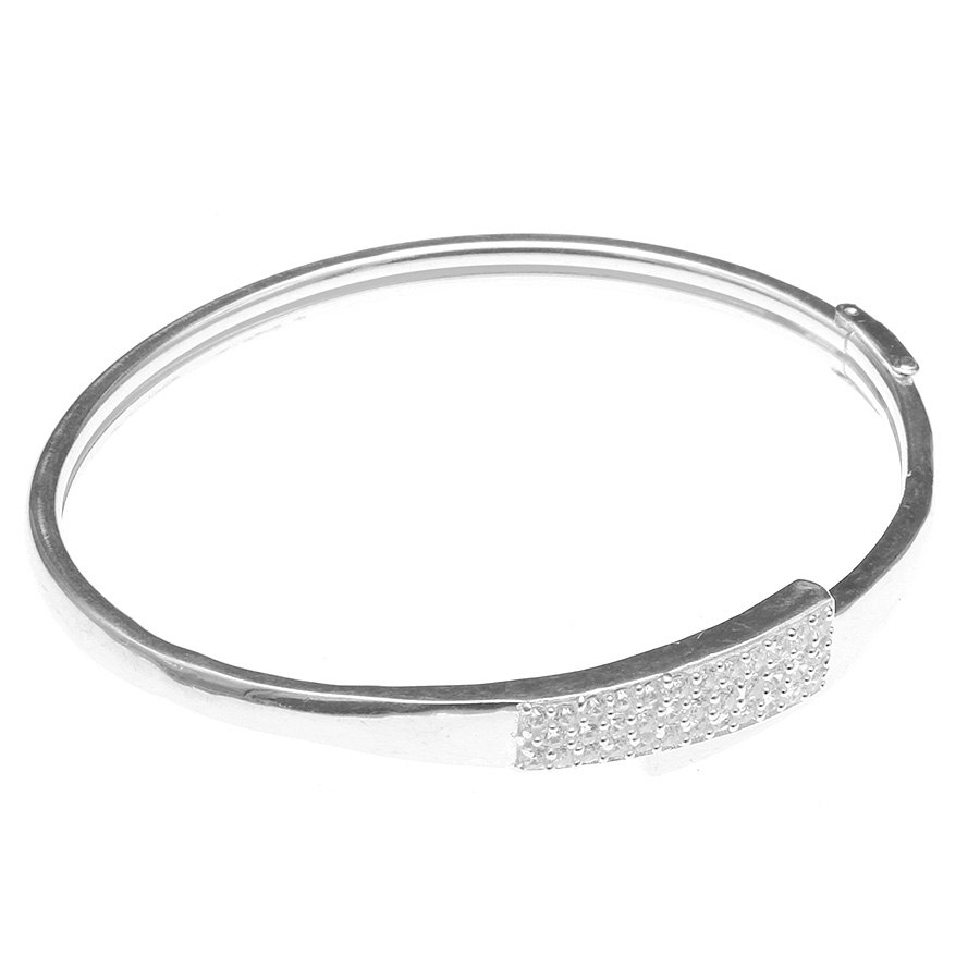 Vòng tay nữ BẠC HIỂU MINH LTU469 dạng kiềng trơn đơn giản nữ tính