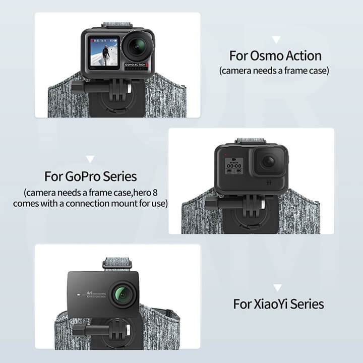 DÂY ĐEO ĐẦU GOPRO VÀ ACTION CAM DOUBLE MOUNT TELESIN
