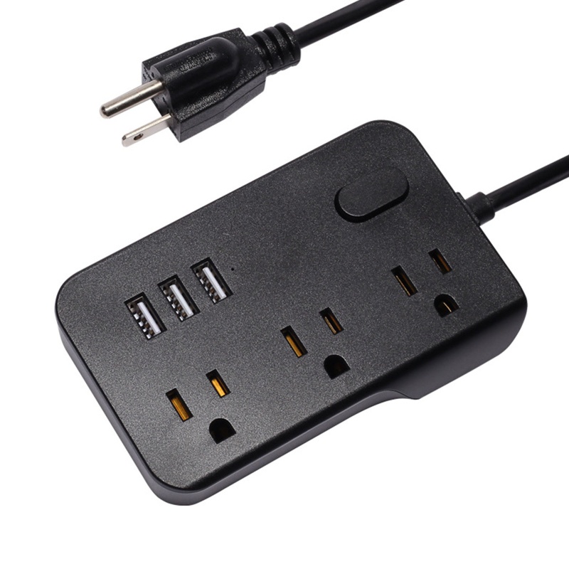 Dây Cáp Nối Dài 5ft Kèm 6 Ổ Cắm USB Và 3 Cổng USB Và 6 Đầu Nối