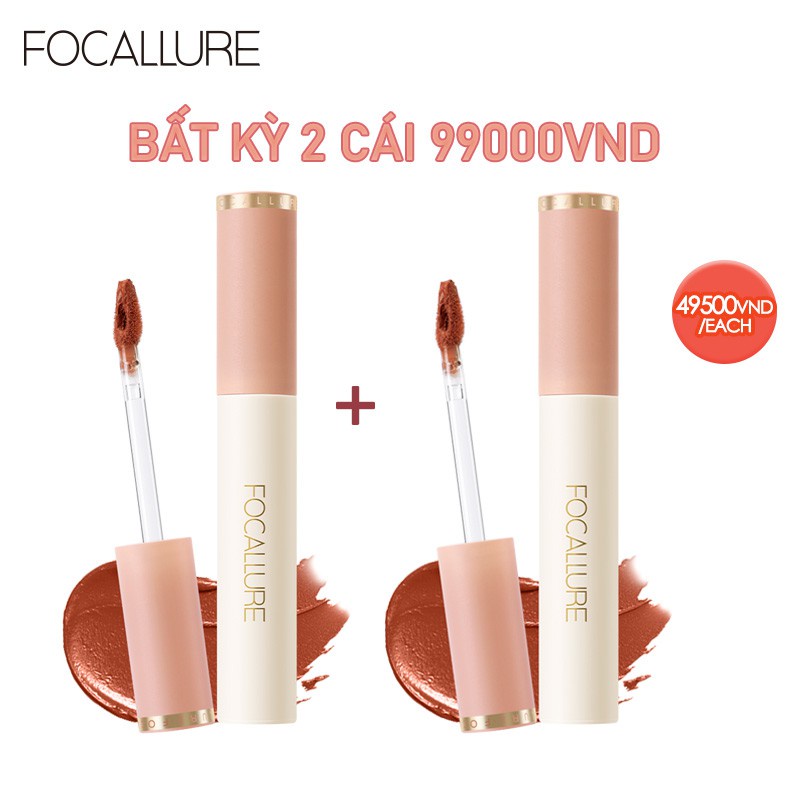 [Mã CBFM1012 giảm 10% đơn 99K] Son Kem Lì Focallure Màu Nhung Mượt Mà Với Kết Cấu Mờ Dễ Thoa Quyến Rũ 24g