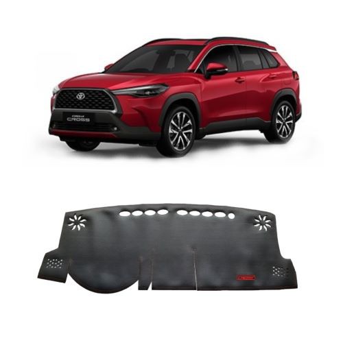 Thảm Taplo Da Vân Carbon Cao cấp - Xe TOYOTA Cross- Hàng chuẩn loại 1- Giá tận xưởng