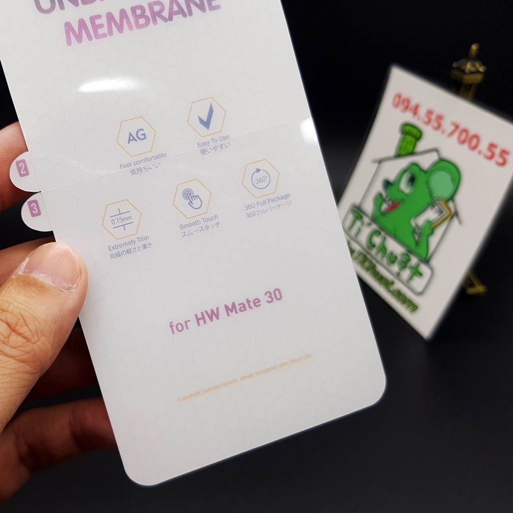 [Mặt Trước] Dán CL Dẻo PPF Huawei Mate 30 Cường Lực Chống Vân Tay