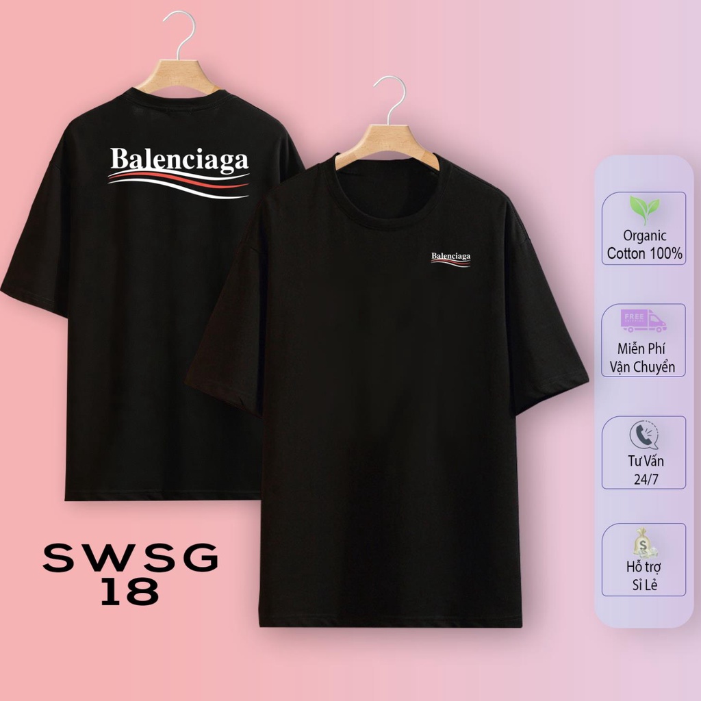 Áo thun 18 SWSG Balen form âu, Chất vải 100% COTTON 2 CHIỀU cao cấp - Mỹ Tú Store