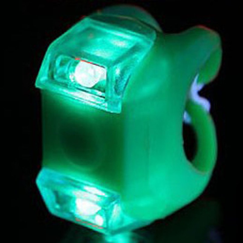 Đèn LED silicon gắn trước xe đạp