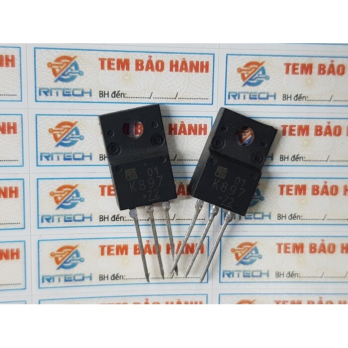 [Combo 2 con] K897, 2SK897 Mosfet Kênh-N 4A 550V TO-220