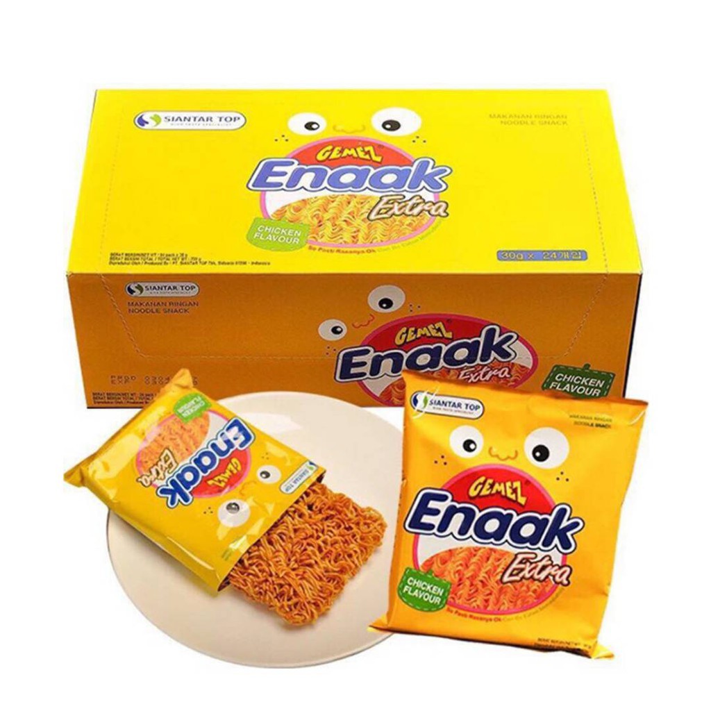 [Mã 77FMCGSALE1 giảm 10% đơn 250K] [2 vị] Snack mì tôm Enaak gói 30g - Indonesia | BigBuy360 - bigbuy360.vn