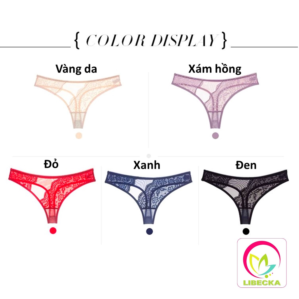 Quần lót nữ lọt khe dễ thương Ren xuyên thấu phong cách Hàn Quốc siêu đẹp cao cấp Sexy gợi cảm quyến rũ LIBECKA QLK14 | WebRaoVat - webraovat.net.vn