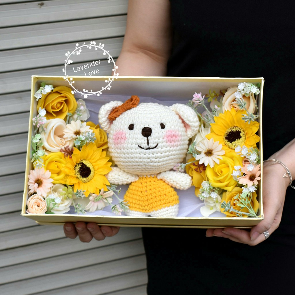 HỘP QUÀ TẶNG HOA HỒNG SÁP, HOA VẢI, GẤU LEN. HỘP QUÀ TẶNG 8/3, VALENTINE 14/2, TẶNG BẠN GÁI, SINH NHẬT, 20/10, NGƯỜI YÊU | BigBuy360 - bigbuy360.vn