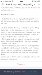 1 cây thông sáp thơm little trees khử mùi thơm phòng, treo tủ quần áo, xe hơi