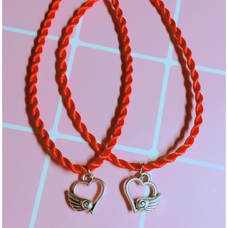 vòng handmade trái tim (đỏ)