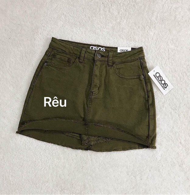 CHÂN VÁY JEAN TRẮNG ĐEN GẤU LAI TUA | BigBuy360 - bigbuy360.vn