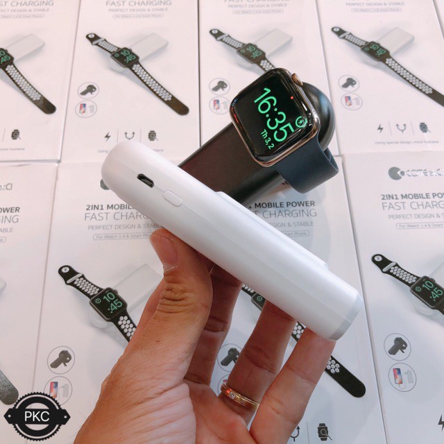 Pin sạc dự phòng đa năng 2 trong 1 chính hãng COTEetCI dùng cho Apple Watch 5200mAh - Huco Việt Nam