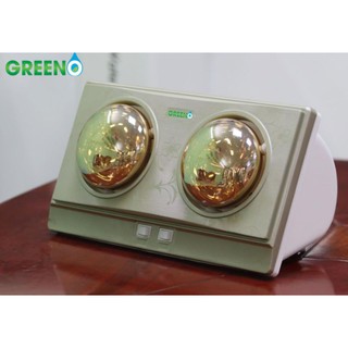 đèn sưởi nhà tắm 2 bóng cao cấp greeno 789 bóng vàng