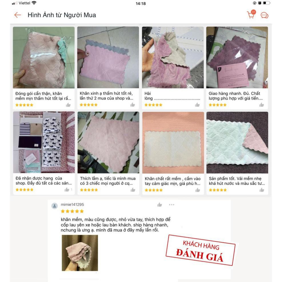 Khăn lau bếp đa năng 2 mặt siêu thấm