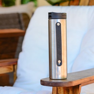  Bình giữ nhiệt Elemental Iconic 590ml màu bạc, giữ nhiệt tốt, inox 304, thời trang