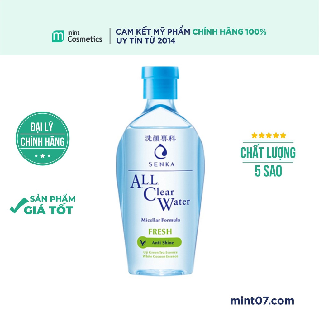 Nước Tẩy Trang Senka All Clear Water Fresh 230ml