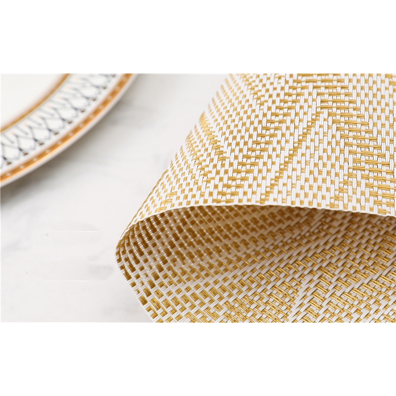 Tấm lót bàn ăn cách nhiệt họa tiết sọc hình thoi 30x45cm Nhà Xinh Decor miếng lót chén dĩa bàn ăn
