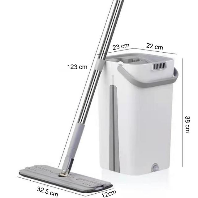 Cây lau nhà thông minh MOP SCRATCH tự vắt xoay 360 độ, Chổi lau nhà tự vắt chính hãng, Tặng Kèm Nước Lau Nhà Diệt Khuẩn